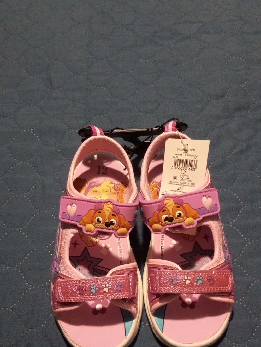 Paw Patrol Pink Girls Sandals with Puppy Character